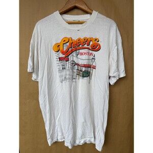 Vintage 90s Cheers T-Shirt - Size XL - Retro TV Show Sitcom - Tee Single Stitch